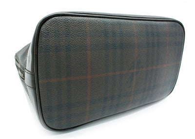 Burberry Vintage Haymarket Smoke Check Coated Canvas Handbag Bag Burberry
