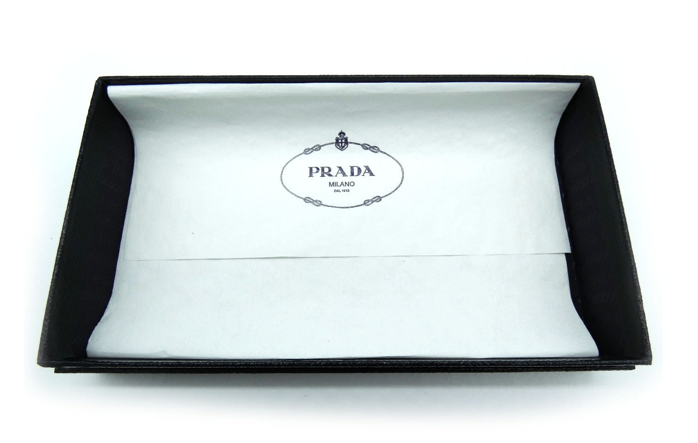 Prada Saffiano Nude Leather Continental Long Wallet Occhi Azzurri