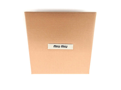 Miu Miu Leather and Crystal Art Keychain Keychains Miu Miu