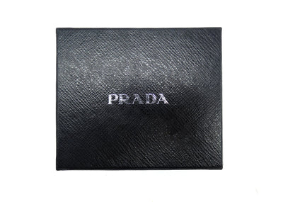 Prada Red Saffiano Flap Compact Wallet Wallet Prada