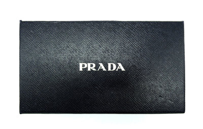 Prada Vintage Orange Saffiano Fiocco Bow Long Wallet Wallet Prada