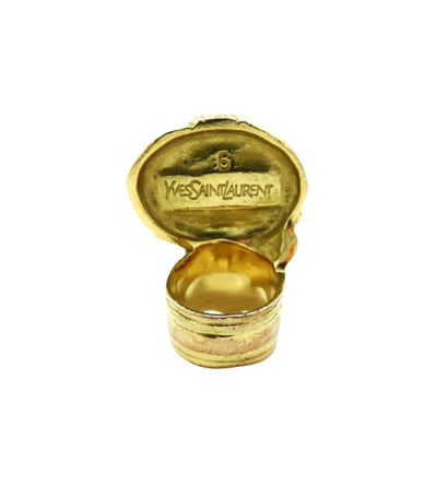 YSL Royal Blue and Gold Arty Ring Ring YSL