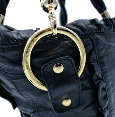 Dolce & Gabbana Small Black Leather Handbag Bag Dolce & Gabbana