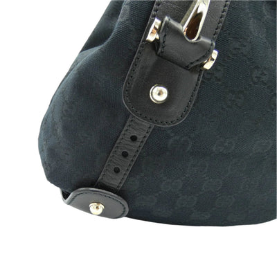 Gucci Black GG Canvas Pelham Medium Hobo Bag Gucci
