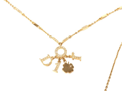 Christian Dior Clover Charm Necklace Necklace Christian Dior