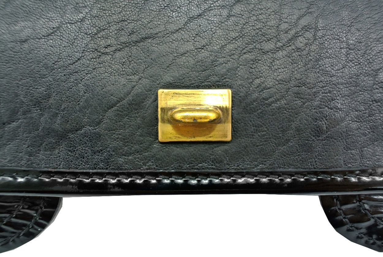 Fendi Black Grained Leather B Bag Bag Fendi