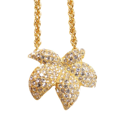 Christian Dior Crystal Flower Necklace Necklace Christian Dior