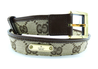 Gucci Vintage Camel Guccissimo Thin Belt Belt Gucci