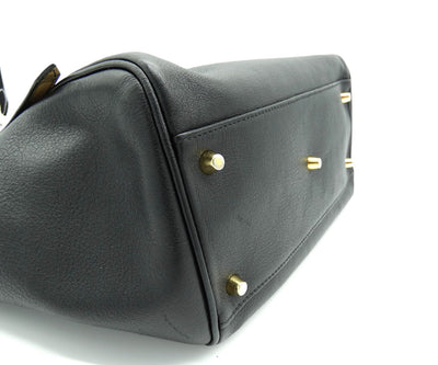 Burberry Canterbury Black Leather Bag Bag Burberry