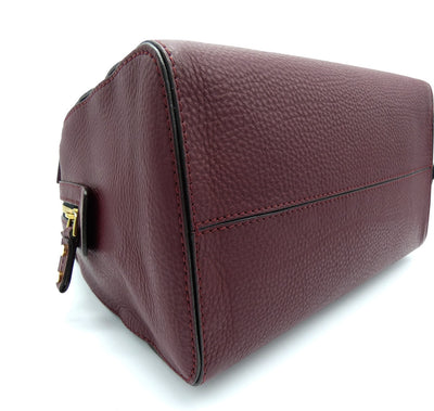 DSquared2 Bordeaux Leather Bauletto Boston Bag Bag DSquared2
