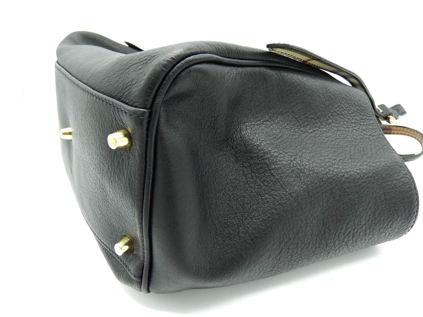 Burberry Canterbury Black Leather Bag Bag Burberry