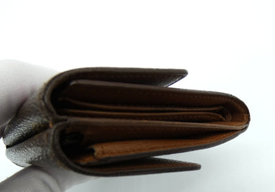 Louis Vuitton Vintage Brown and Monogram Portofeuil Elise Wallet Wallet Louis Vuitton