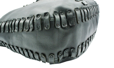 Burberry Large Black Leather Embellished Hobo Bag Bag Burberry