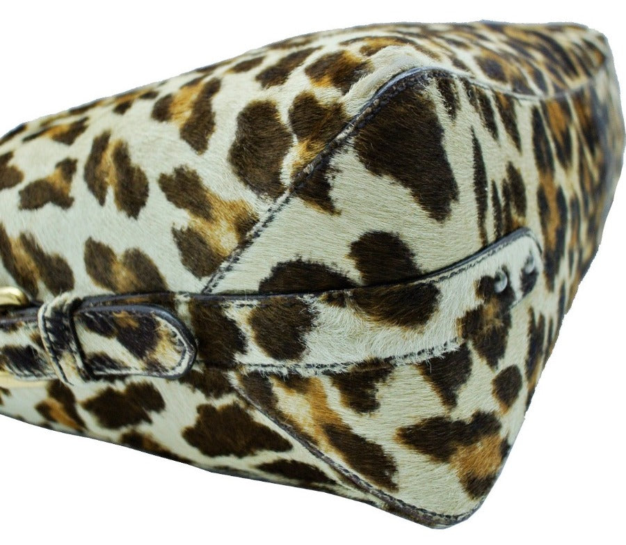 Prada Leopard Print Cavallino Pony Shoulder Bag Bag Prada