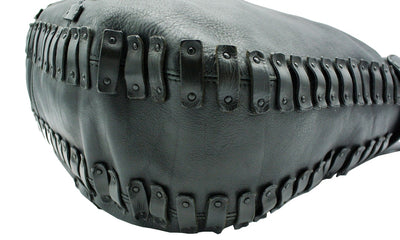 Burberry Large Black Leather Embellished Hobo Bag Bag Burberry