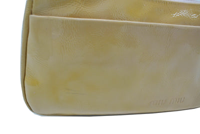 Miu Miu Sequin and Tan Patent Evening Bag Bag Miu Miu
