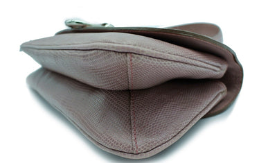 Burberry Vintage Pink Snake Embossed Leather Handbag Bag Burberry