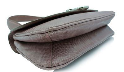 Burberry Vintage Pink Snake Embossed Leather Handbag Bag Burberry