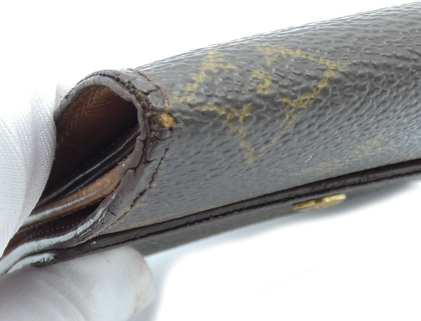 Louis Vuitton Vintage Brown and Monogram Portofeuil Elise Wallet Wallet Louis Vuitton
