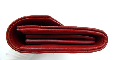 Saint Laurent Rouge Grain De Poudre Large Envelope Wallet Wallet YSL