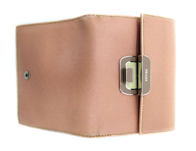Prada Pink Enamel Clasp Vintage Wallet Wallet Prada