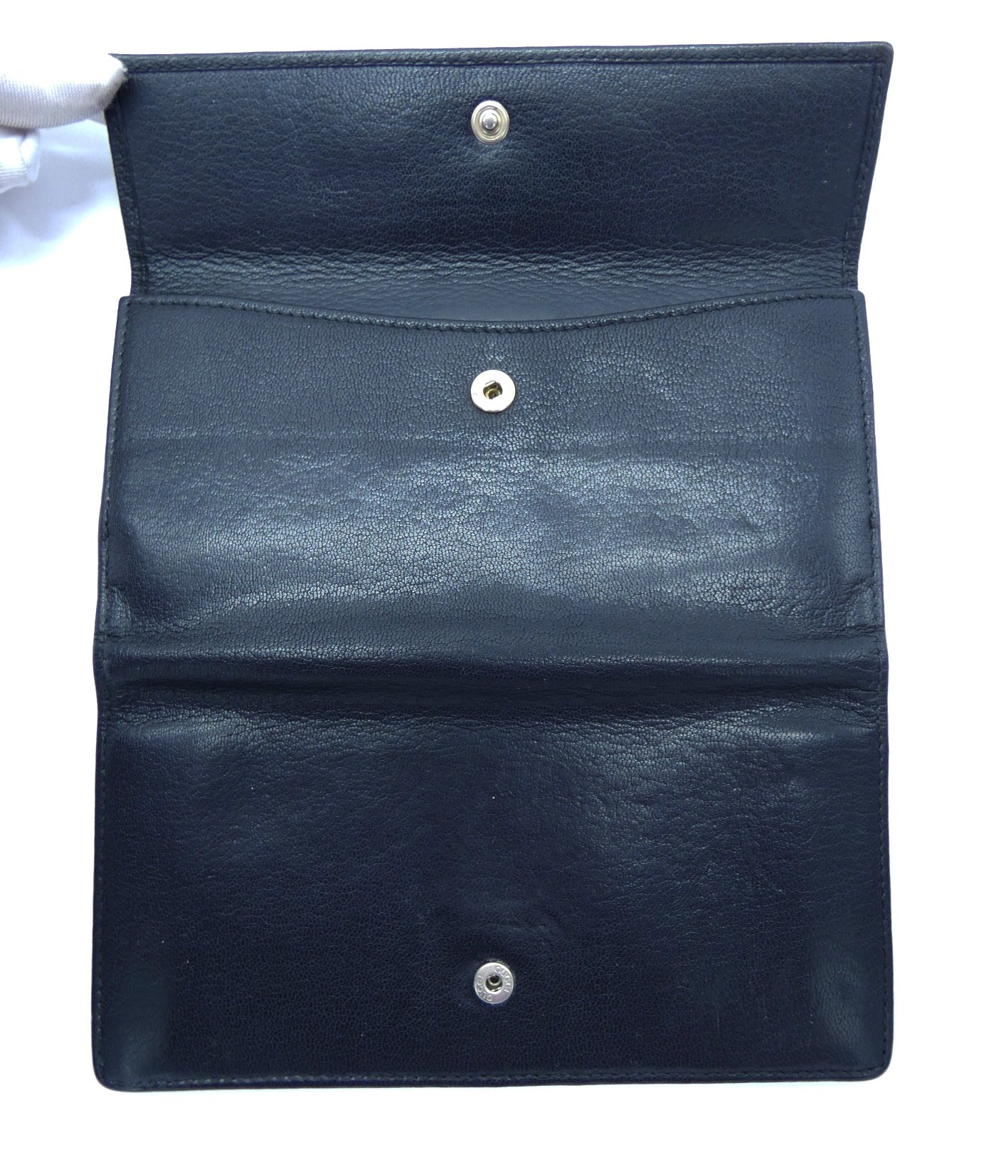 Gucci Black Leather Continental Princy Vintage Wallet Wallet Gucci