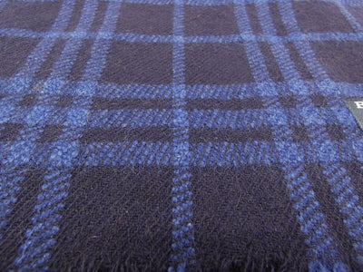 Burberry Cashmere House Check Navy Blue Tonal Scarf Scarf Burberry