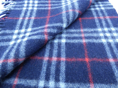 Burberry Lambswool House Check Blue Scarf Scarf Burberry