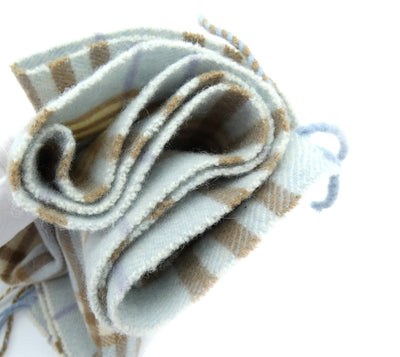 Burberry Wool and Cashmere House Check Light Blue Scarf Scarf Burberry