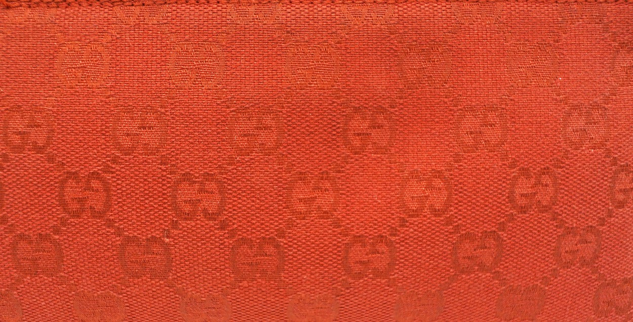 Gucci Red Canvas Guccissimo GG Pochette Bag Gucci