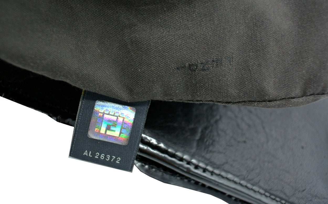 Fendi Black Grained Leather B Bag Bag Fendi