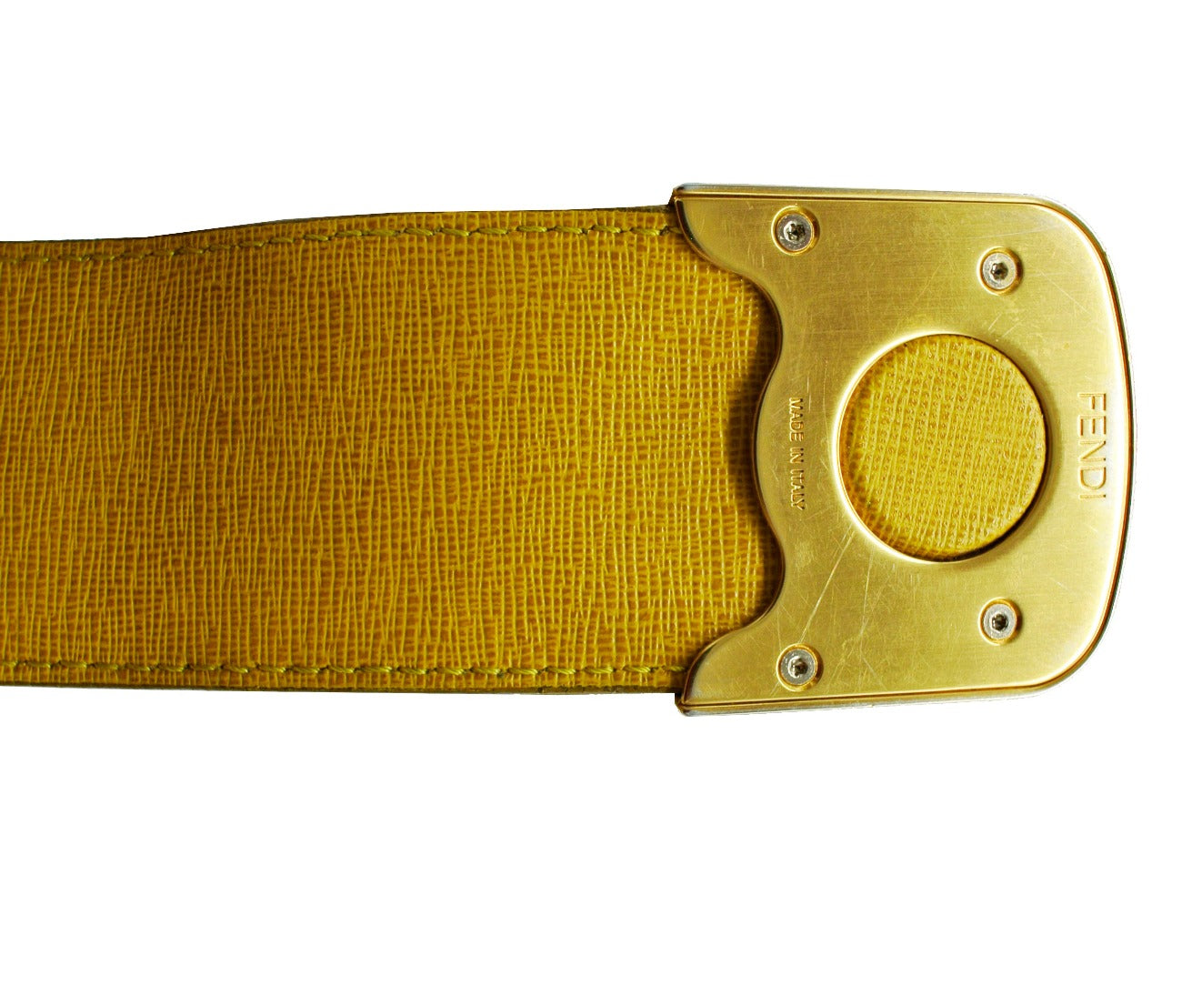 Fendi Yellow Leather Chameleon Large Tote Bag Fendi