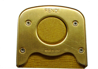 Fendi Yellow Leather Chameleon Large Tote Bag Fendi