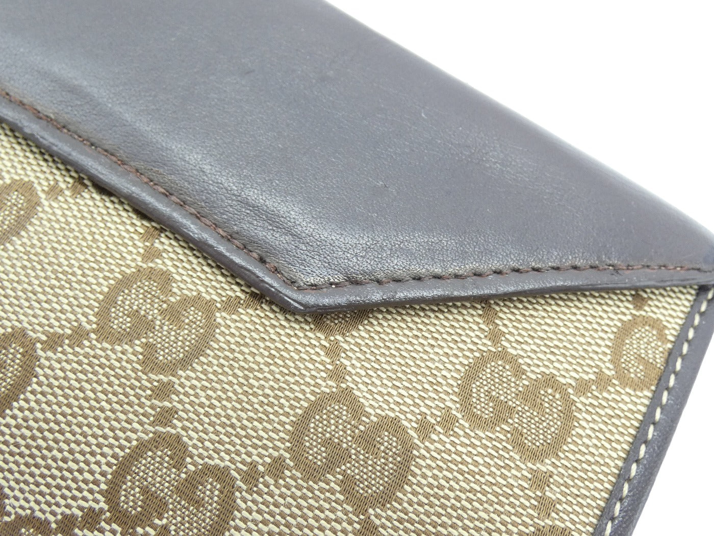 Gucci Continental GG Canvas Heart Vintage Long Wallet Wallet Gucci