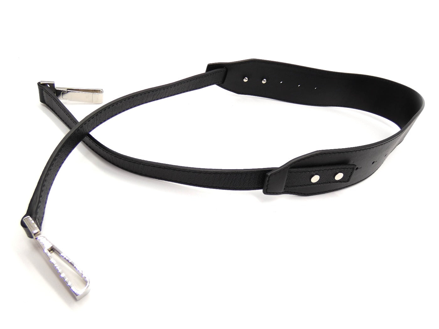 Balenciaga Black Leather Shoulder Strap Strap Balenciaga