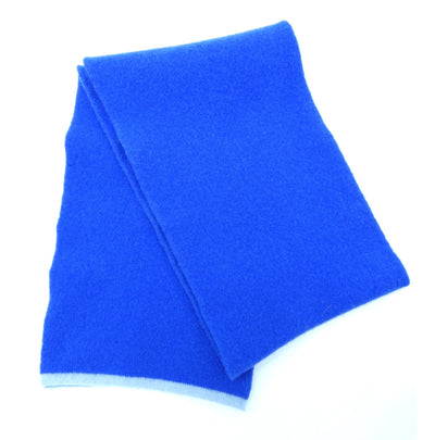 Burberry Lambswool Solid Blue Child's Scarf Scarf Burberry