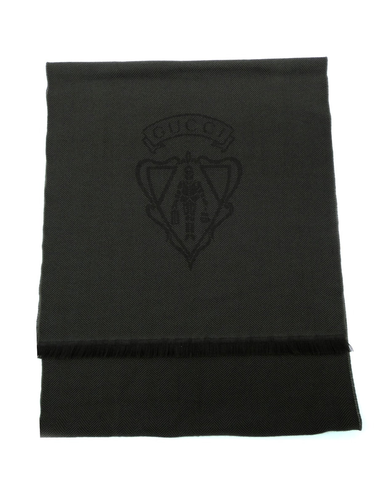 Gucci Hysteria Dark Brown Wool Scarf Scarf Gucci