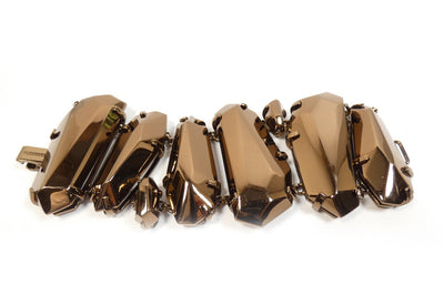 Burberry Large Faceted Copper Link Bracelet Bracelet Burberry