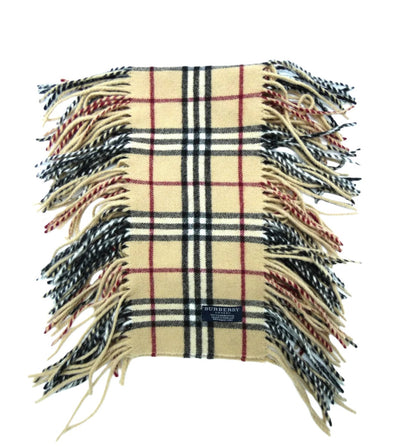 Burberry Lambswool Classic Nova Check Camel Happy Scarf Scarf Burberry