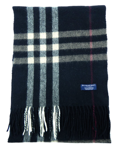 Burberry Lambswool Giant Nova Check Black Scarf Scarf Burberry