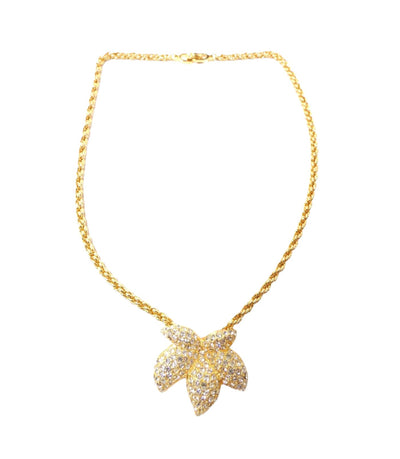 Christian Dior Crystal Flower Necklace Necklace Christian Dior
