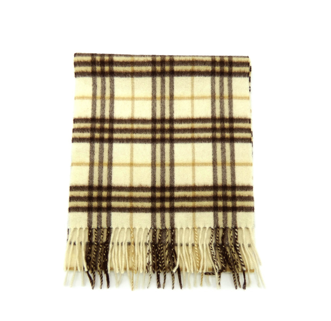 Burberry Cashmere Cream Nova Check Scarf Scarf Burberry