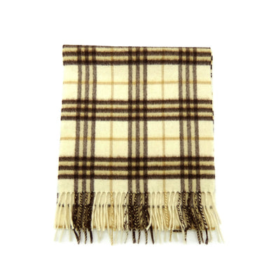 Burberry Cashmere Cream Nova Check Scarf Scarf Burberry