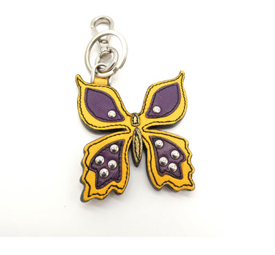 Prada Leather Butterfly Keychain Keychains Prada