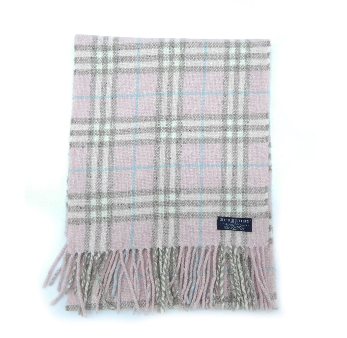 Pink burberry scarf cashmere hot sale