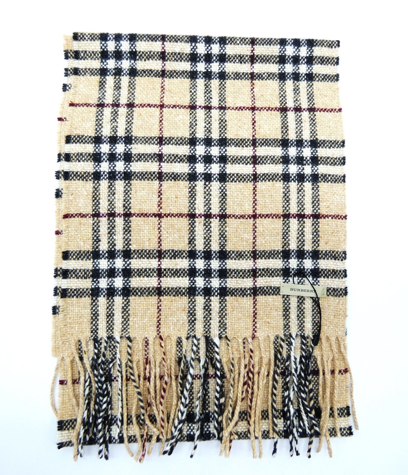 Burberry Light Camel Classic Nova Check Scarf Scarf Burberry