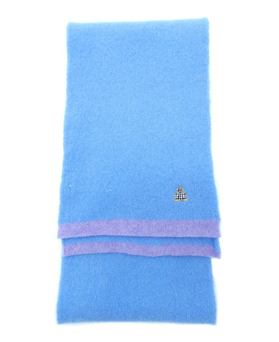 Burberry Lambswool Solid Blue Child's Scarf Scarf Burberry