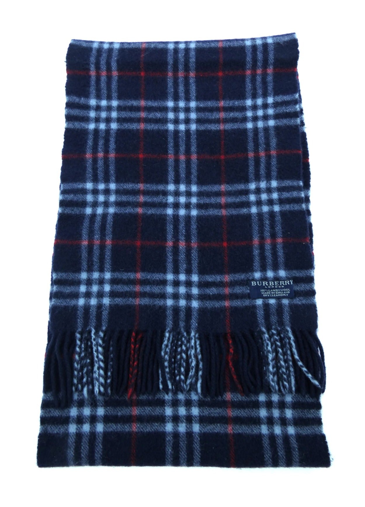 Burberry Lambswool House Check Navy Scarf Scarf Burberry