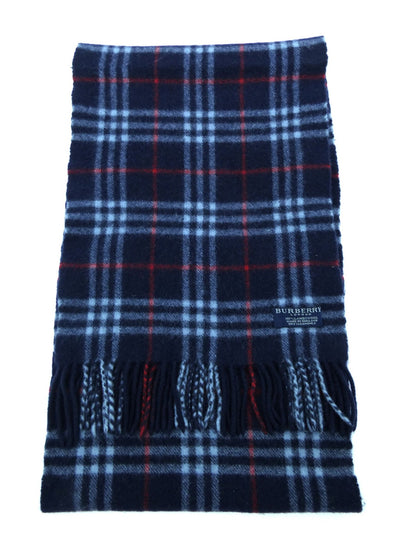 Burberry Lambswool House Check Navy Scarf Scarf Burberry