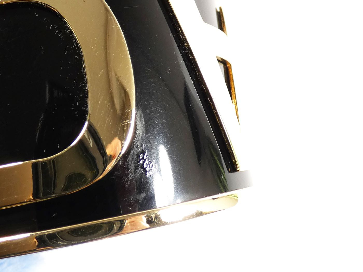 DSquared2 Logo Wide Gold and Black Bangle Bracelet DSquared2